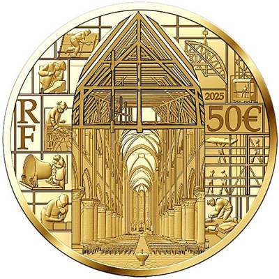 Goldmünze 1/4 oz Notre Dame Exzellenz PP 2024