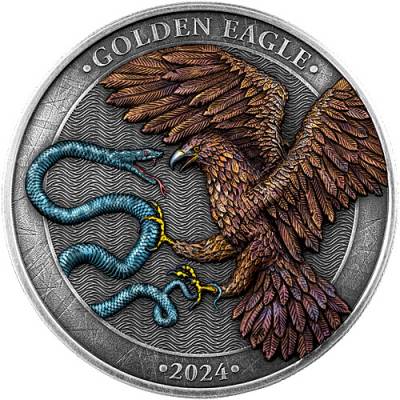 2 Unze Silber Golden Eagle Limited Edition HR 10 Euro Germania Mint 2024