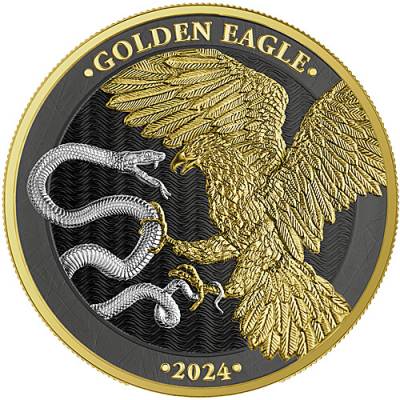 1 Kg Silber Golden Eagle Limited Edition 5 Euro Germania Mint 2024