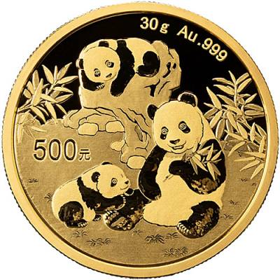 China Panda 30 gramm Gold 2025