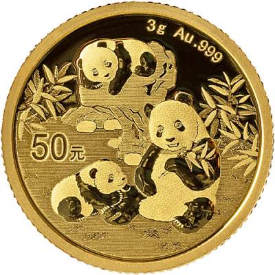 China Panda 3 gramm Gold 2025
