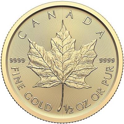 1/2 Unze Gold Maple Leaf 2025
