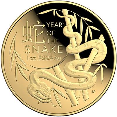 Goldmünze 1 oz RAM Lunar Schlange PP gewölbt 2025