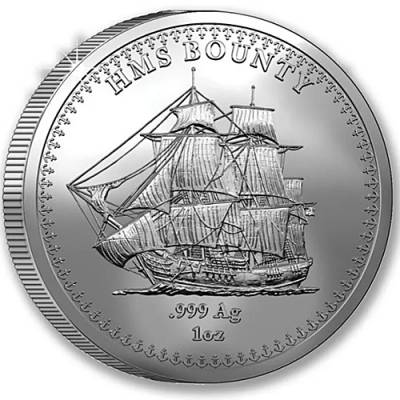 Silbermünze 1 oz HMS Bounty Pitcairn Islands 2025