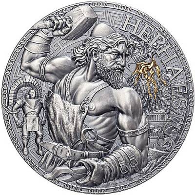 Silbermünze 3 oz The Great Greek Mythology Hephaestus 2023