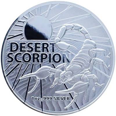 Silbermünze 1 oz Australien Most Dangerous RAM Desert Scorpion 2022