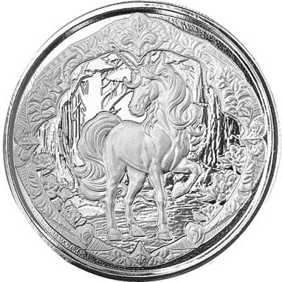 1 Unze Silbermünze Fiji Unicorn 2024