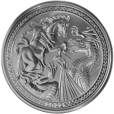 Silbermünze 1 oz Ascension Island Modern Masters - Jody Clark St. George and the Dragon 2022
