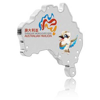Shanghai Kookaburra 2010 1 Oz Silber - Shaped Coin