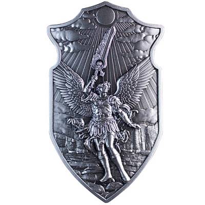 Silbermünze 2 oz Erzengel Uriel Schild 2025