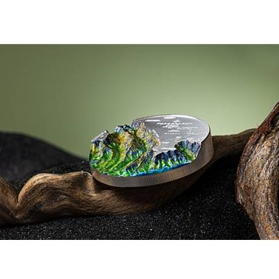 Silbermünze 1 kg HAWAII Topography Hawaii 2025