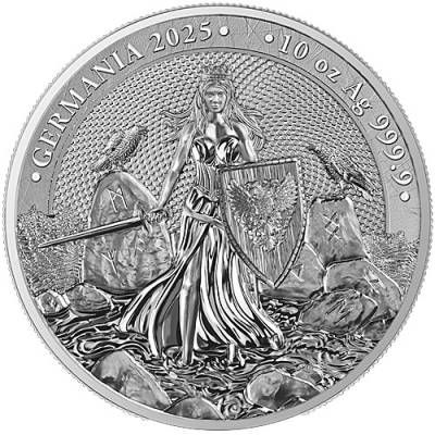 10 Unzen Silber Germania 50 Mark 2025