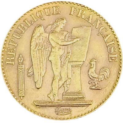 20 Franc Goldmünze Frankreich 1898