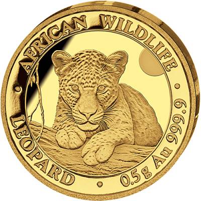 Goldmünze 0,5 gramm Somalia Leopard 2025
