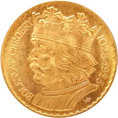 Goldmünze 10 Zloty Boleslaw I. Polen 1925