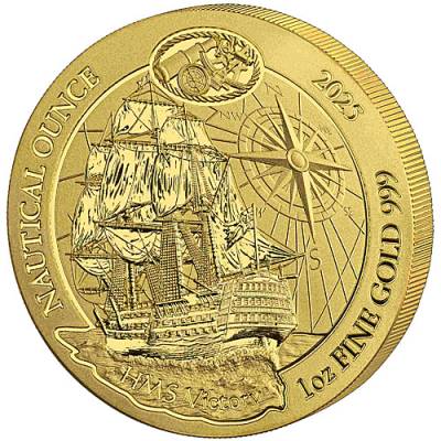 1 Unze Goldmünze Ruanda Nautical Ounce - HMS Victory 2025
