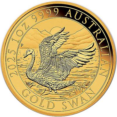 1 Unze Goldmünze Australien Schwan 2025