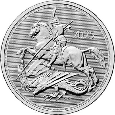 Silbermünze 1 oz St. George and Dragon Great Britain 2025