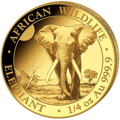 Somalia Elefant 1/4 Unze Gold 2025