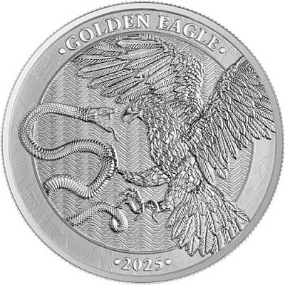1 Unze Silber Golden Eagle 5 Euro Prime Bullion Germania Mint 2024
