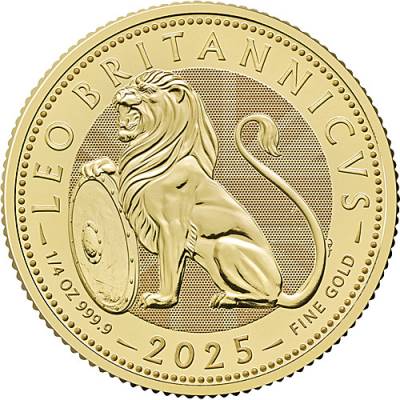 Goldmünze 1/4 Unze British Lion 2025