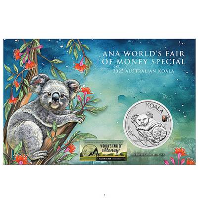 Australischer Koala 1 Unze Silber ANA Coin Show Special - Blister 2025