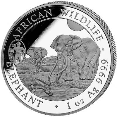 Somalia Elefant 1 Unze Silber Sonderausgabe ANA Oklahoma 2025