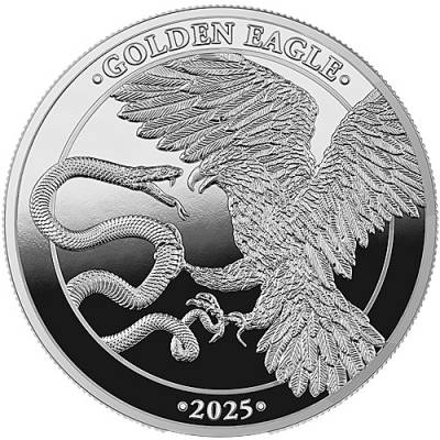 1 Unze Silber Proof Golden Eagle 5 Euro Germania Mint 2025