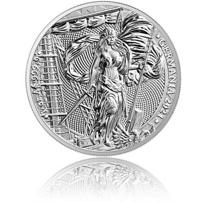 1 Unze Silber Germania 5 Mark Proof 2021