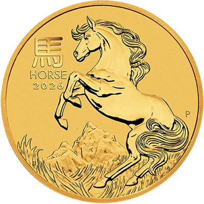 1/4 Unze Goldmünze Australien Lunar III Pferd 2026
