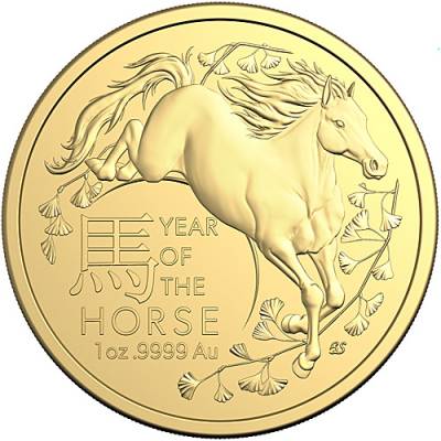 Goldmünze 1 oz Australien RAM Lunar Pferd 2026