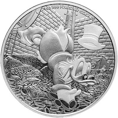 1 Unze Silbermünze Disneys Scrooge McDuck 2025
