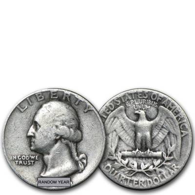 Silbermünze Washington Quarter Dollar 1932-1964