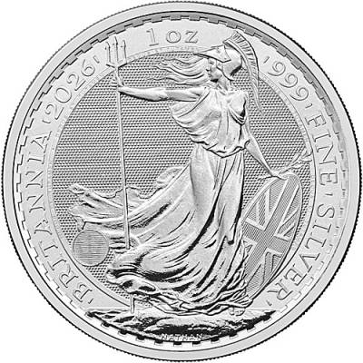 Silbermünze 1 oz Britannia 2026