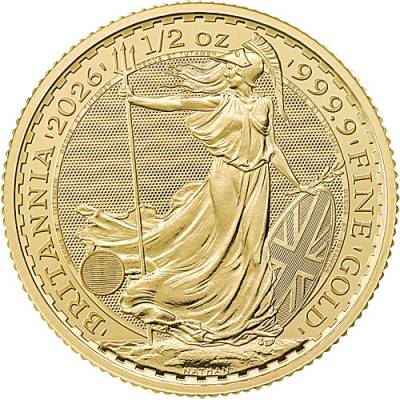 Goldmünze 1/2 Unze Britannia Charles III 2026