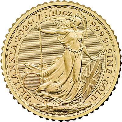 1/10 Unze Goldmünze Britannia Charles III 2026