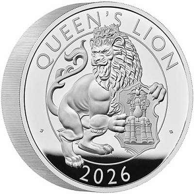 Silbermünze 10 oz Tudor Beasts Queens Lion Polierte Platte 2026