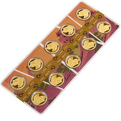 10 x 1/10oz Gold New seven wonders of the world - Great wall of China 2025