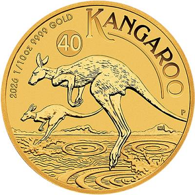 Goldmünze 1/10 Unze Australien Känguru 2026