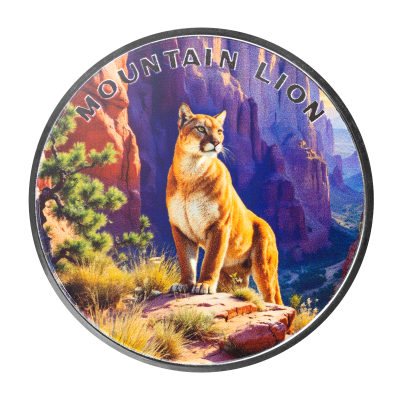 1 oz Silber The Wild Mountain Löwe