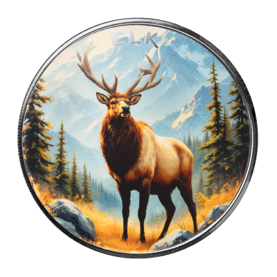 1 oz Silber The Wild Mountain Elk