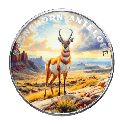 1 oz Silber The Wild Mountain Gabelbock