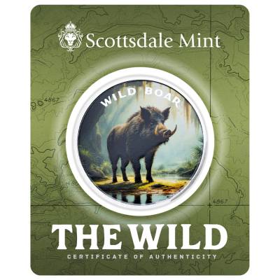 1 oz Silber The Wild Mountain Wildschwein