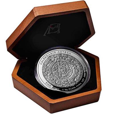Silbermünze 1 Kg Azteken Kalender Mexico Proof 2024