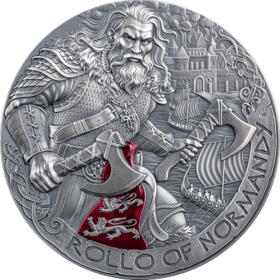 Silbermünze 2 oz  The Way to Valhalla Rollo of Normandy 2025