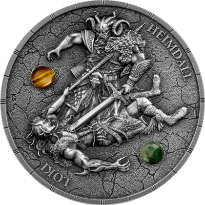2 Unzen Silber Germania Ragnarök Loki & Heimdall Ultra High Relief UV-Effekt 2025