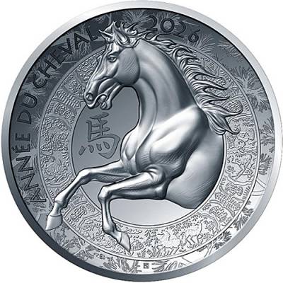 10 Euro Silbermünze 22,20 gramm Jahr des Pferdes Frankreich PP 2026