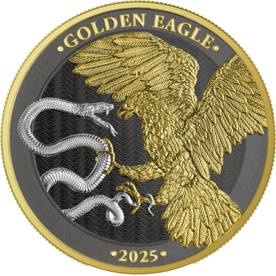 1 Kg Silber Golden Eagle Limited Edition 5 Euro Germania Mint 2025