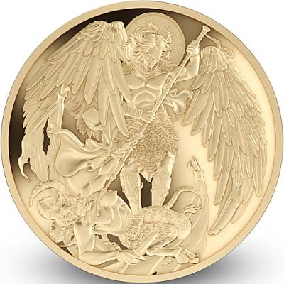 Goldmünze 0,5 gramm Erzengel St. Michael Proof 2025