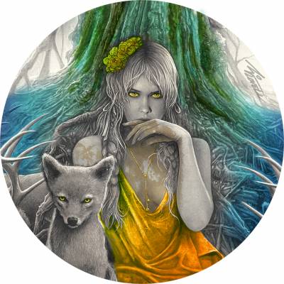 Silbermünze 50 gramm Esca Dark Beauties Antik Finish 2025